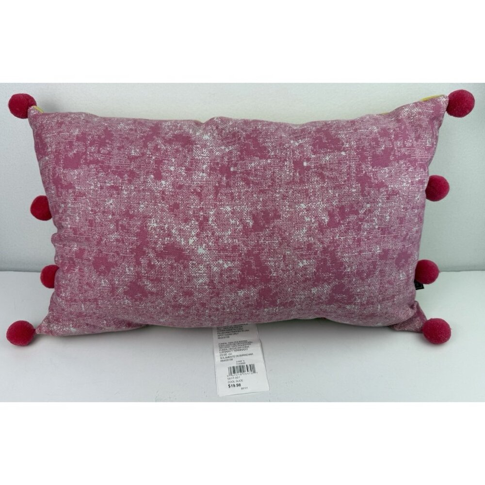 Allen + Roth Indoor/Outdoor Pillows Set Of 2 Flamingo‎ & Watermelon Colorful EUC - Picture 8 of 12